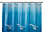 Rideau de douche plastique Peva multicolore décor fond marin 180 x 200 cm Andrano