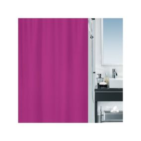 Rideau de douche Polyester ALEA 180x200cm Rose Spirella