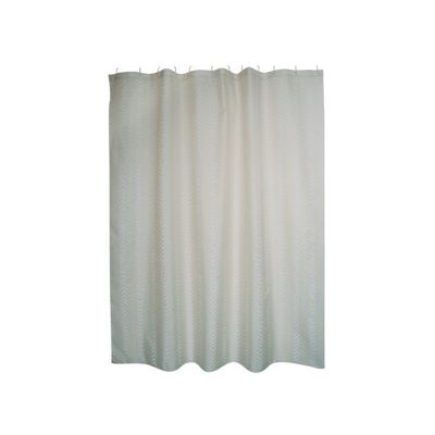 Rideau de douche Polyester BERBERA 180x200cm QUALITE PREMIUM Marron Beige  Anneaux inclus MSV