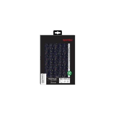 Rideau de douche Polyester CONTRASTE 180x200cm Multicolor Spirella