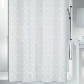 Rideau de douche Polyester FILIGRAN 120x200cm Blanc Spirella