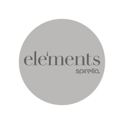 rideau de douche Polyester FORES 180x200cm Blanc Elements by Spirella