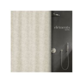 rideau de douche Polyester ILO 120x200cm Beige Elements by Spirella