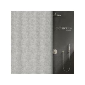 rideau de douche Polyester ILO 120x200cm Gris Antharcite Elements by Spirella