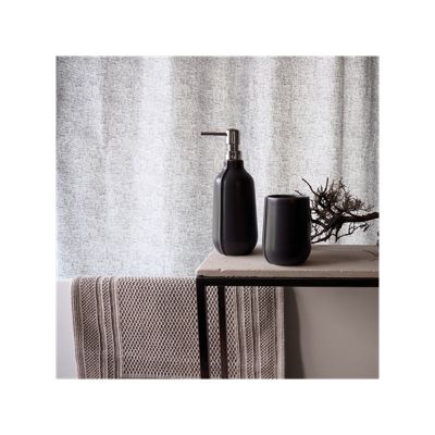 rideau de douche Polyester ILO 240x200cm Gris Antharcite Elements by Spirella