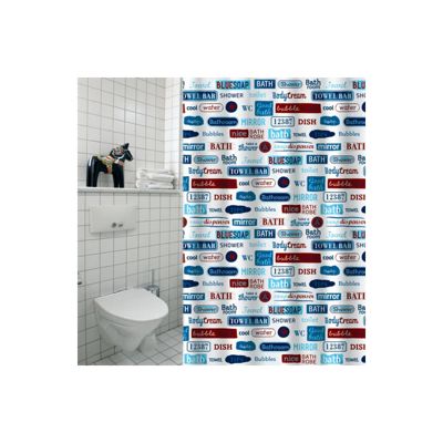 Rideau de douche Polyester LABELS 180x200cm QUALITE PREMIUM Multicolor MSV