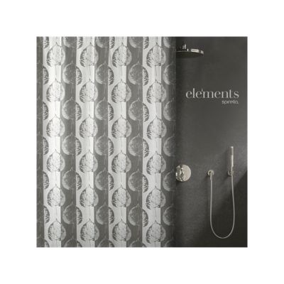 rideau de douche Polyester LEF 180x180cm Taupe Elements by Spirella