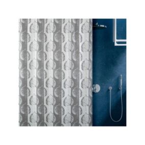 rideau de douche Polyester LEF 180x200cm Taupe Elements by Spirella