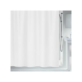 Rideau de douche Polyester PRIMO 120x200cm Blanc Spirella