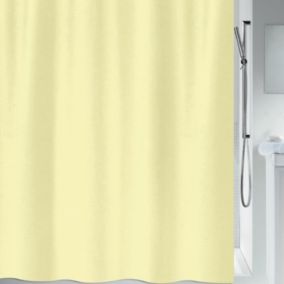 Rideau de douche Polyester PRIMO 120x200cm Jaune Clair Spirella