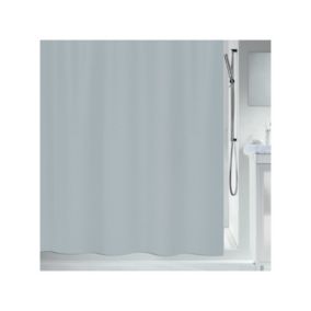 Rideau de douche Polyester PRIMO 180x180cm Gris Spirella