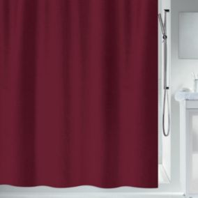 Rideau de douche Polyester PRIMO 240x180cm Bordeaux Spirella