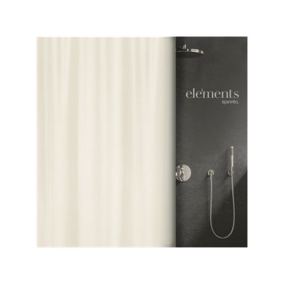 rideau de douche Polyester PURE 180x180cm Beige Elements by Spirella