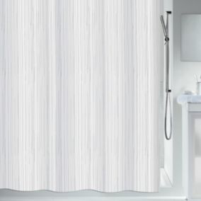 Rideau de douche Polyester RAYA 180x200cm Blanc Spirella