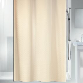 Rideau de douche Polyester RICCO 180x200cm Beige Spirella