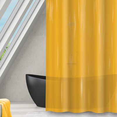 Rideau de douche Polyester ROMANA 180x180cm Safran transparent MSV