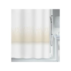 Rideau de douche Polyester ROSEAUX 120x200cm Sable Spirella