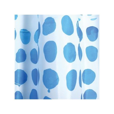 Rideau de douche Polyester WATERCOLOR 180x200cm Bleu  Blanc  MSV