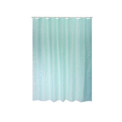Rideau de douche Polyester WAVE 180x200cm  QUALITE PREMIUM Vert Pastel  Anneaux inclus MSV