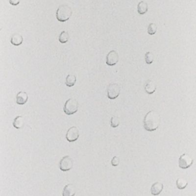 Rideau de douche Polyester WET 240x200cm Blanc effet perlé Spirella
