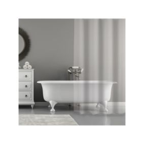 Rideau de douche PVC 180x200cm Transparent MSV