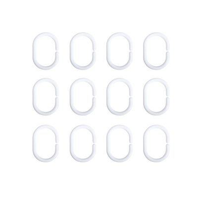 Rideau de douche PVC 180x200cm Vert  Anneaux inclus MSV