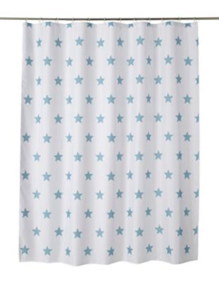 Rideau De Douche Tissu Blanc Decor Etoile 180 X 200 Cm Crinnis Castorama