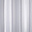Rideau de douche tissu blanc décor bande satin argent 180 x 200 cm Pasni