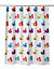 Rideau de douche tissu multicolore décor canard 180 x 200 cm Yojoa