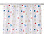 Rideau de douche tissu multicolore décor étoile de mer 180 x 200 cm Andrano