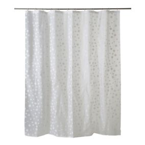 Rideau de douche transparent avec point Hiuchi 180 x 200 cm GoodHome