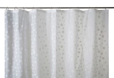 Rideau de douche transparent avec point Hiuchi 180 x 200 cm GoodHome