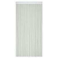 Rideau de fils blanc l.90 x H.200 cm