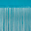 Rideau de fils bleu l.140 x H.260 cm