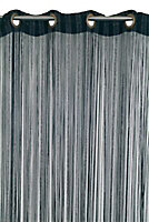 Rideau de fils Colours Teze noir l.110 x H.240 cm