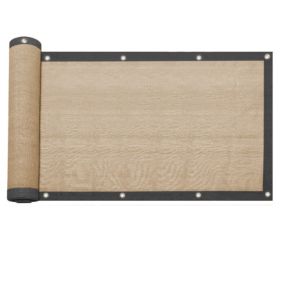 Rideau de Jardin Déflecteur de Vent Polyéthylène Beige 95% d'Ombre Rebecca Mobili