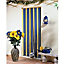 Rideau de porte à lanières PVC brun/beige l.100 x H.220 cm