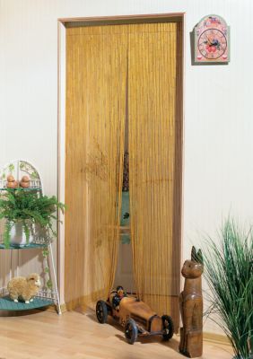 Rideau de porte bambou naturel l.90 x H.200 cm