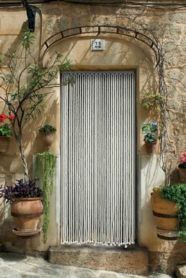 Rideau de porte cordage blanc l.90 x H.200 cm