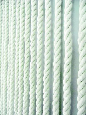 Rideau de porte cordage blanc l.90 x H.200 cm