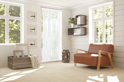 Rideau de porte macramé bohème blanc L.200 x l.90cm Jardiline