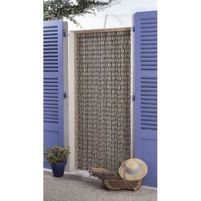 Rideau de porte torsades de maïs midi l.90 x H.200 cm