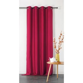 Rideau Double Natte Non feu M1 - 135x240cm - Fuchsia