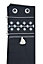 Rideau Eko motif géométrique l.135 x L.240 cm noir
