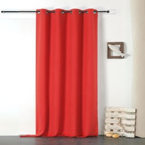 Rideau en 100% lin Libeccio (135x255 cm - Rouge)