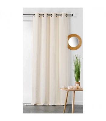Rideau en Chanvre 135x240cm - 135x240cm - Ecru