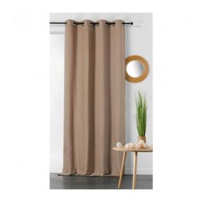 Rideau en Chanvre 135x240cm - 135x240cm - Taupe