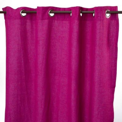 Rideau en coton violet 150x250