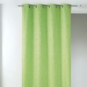 Rideau en jacquard fantaisie (135x260 cm - Vert clair)