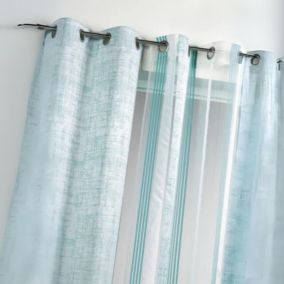 Rideau en jacquard lourd (140x260 cm - Turquoise)